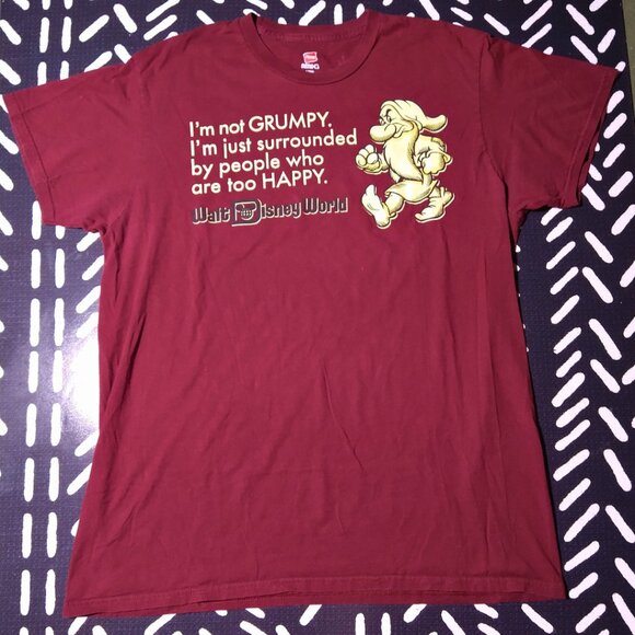 Disney | Shirts | Disney World Grumpy Graphic Tee | Poshmark